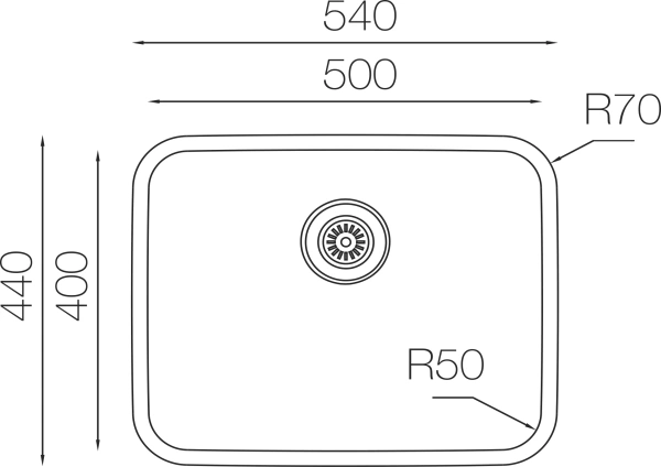 Мойка кухонная TopZero Undermount D500 GT8K фото в интернет-магазине «Wasser-Haus.ru»