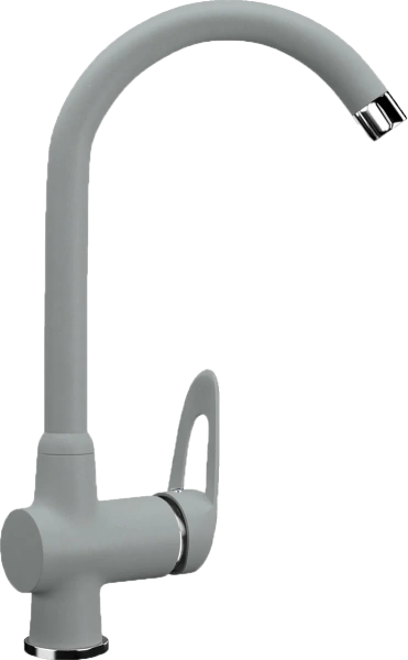 Комплект Мойка кухонная Ulgran U-104 -342 графитовая + Смеситель U-006 -342 графитовый фото в интернет-магазине «Wasser-Haus.ru»