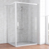 Душевой уголок Vegas Glass ZP+ZPV 120*100 01 01 профиль белый, стекло прозрачное фото в интернет-магазине «Wasser-Haus.ru»