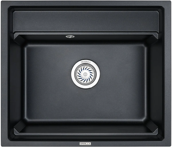 Комплект Мойка кухонная Granula Kitchen Space KS-6003 шварц + Смеситель GR-2125 шварц фото в интернет-магазине «Wasser-Haus.ru»