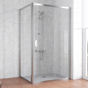 Душевой уголок Vegas Glass ZP+ZPV 110*90 08 01 профиль глянцевый хром, стекло прозрачное фото в интернет-магазине «Wasser-Haus.ru»