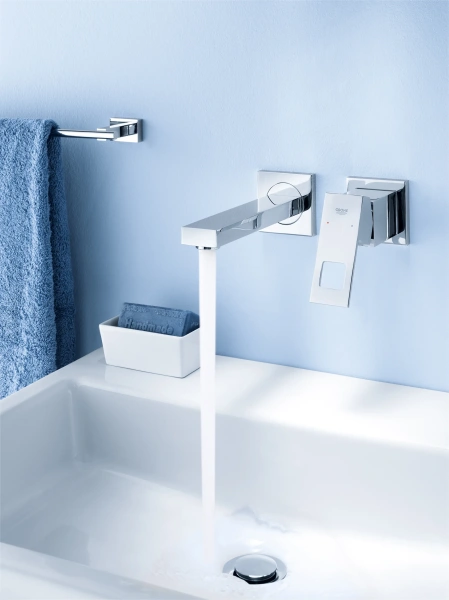 Смеситель для раковины Grohe Eurocube 19895000 С ВНУТРЕННЕЙ ЧАСТЬЮ фото в интернет-магазине «Wasser-Haus.ru»