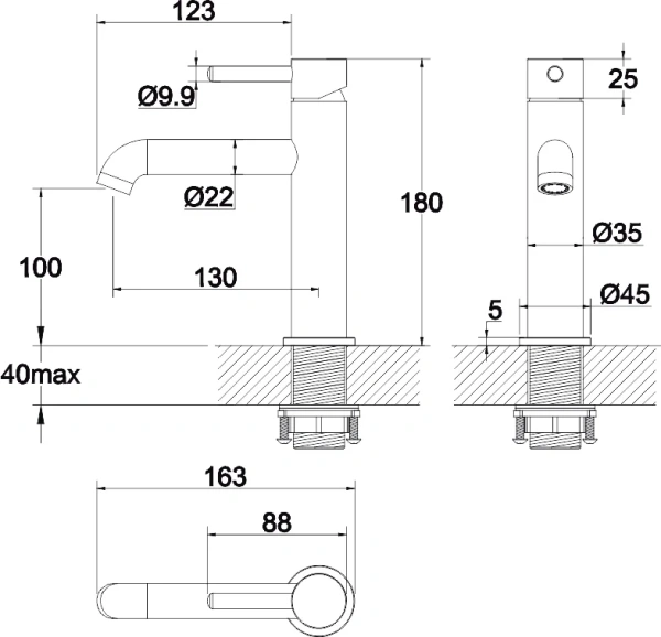 Смеситель для раковины WHITECROSS Y Y1211GM Смеситель для умывальника WHITECROSS Y Y1211GM (оружейная сталь) фото в интернет-магазине «Wasser-Haus.ru»