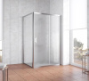 Душевой уголок Vegas Glass ZP+ZPV 120*100 08 02 профиль глянцевый хром, стекло шиншилла фото в интернет-магазине «Wasser-Haus.ru»