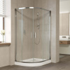 Душевой уголок Vegas Glass ZS-F 110*90 08 01 профиль глянцевый хром, стекло прозрачное фото в интернет-магазине «Wasser-Haus.ru»