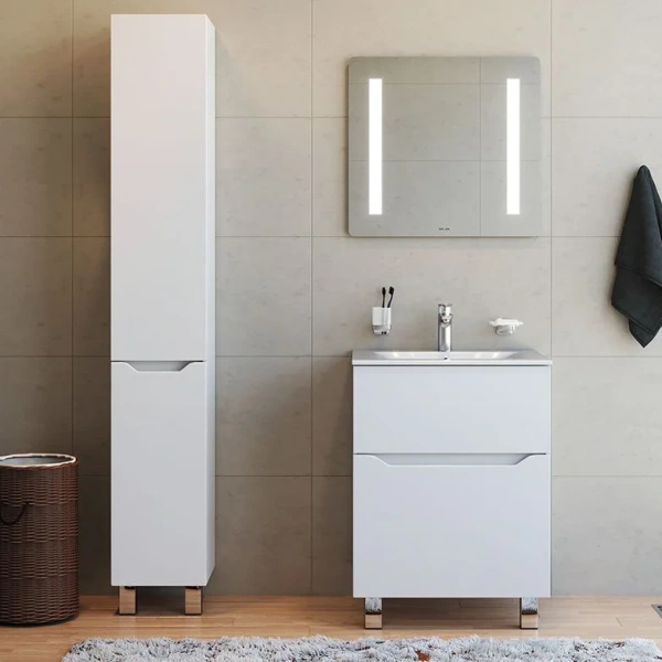 Шкаф-пенал AM.PM Tender R, напольный, белый глянец фото в интернет-магазине «Wasser-Haus.ru»