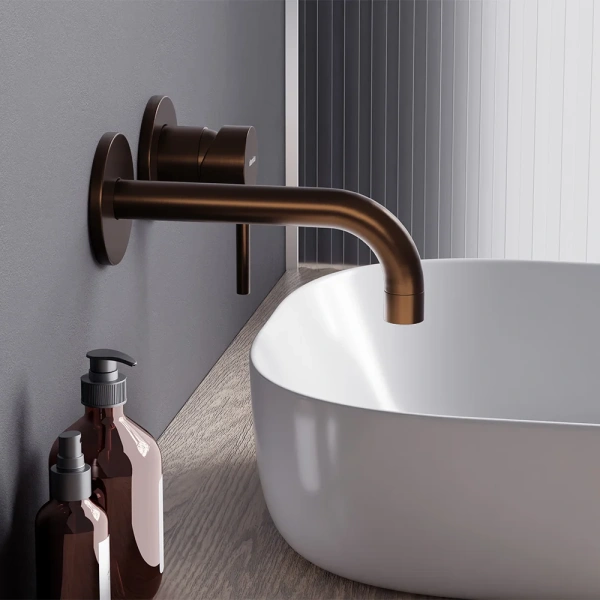 Смеситель для раковины Damixa Scandinavian Pure 360260500 С ВНУТРЕННЕЙ ЧАСТЬЮ, розовое золото фото в интернет-магазине «Wasser-Haus.ru»