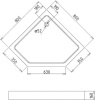 Поддон для душа Gemy ST09T 80х80 см фото в интернет-магазине «Wasser-Haus.ru»