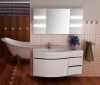 Мебель для ванной Aquanet Опера 115 белая с ящиком L фото в интернет-магазине «Wasser-Haus.ru»