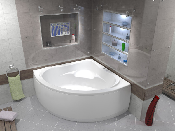 Акриловая ванна Bas Мега 160x160 фото в интернет-магазине «Wasser-Haus.ru»