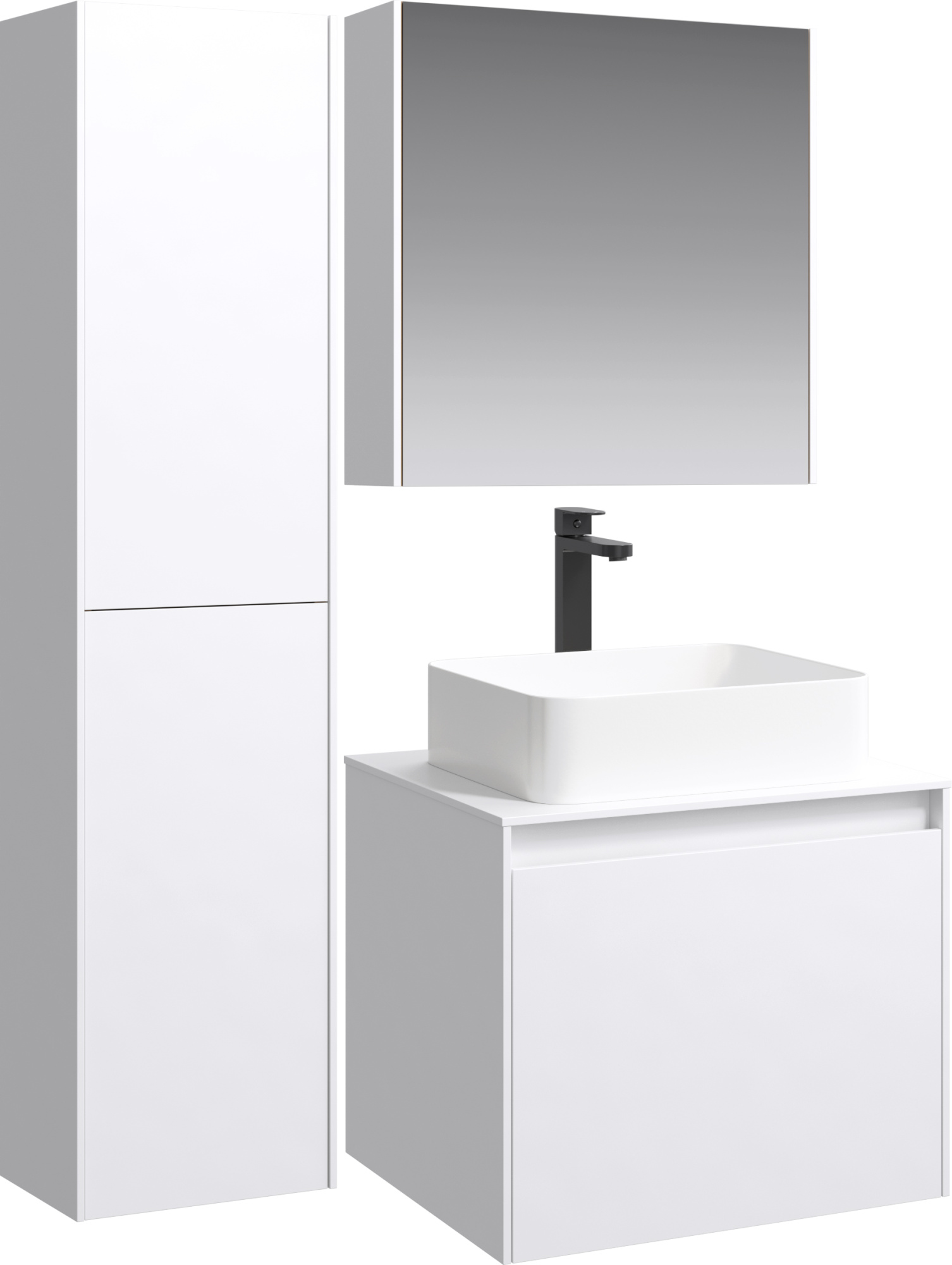 Мебель для ванной Aqwella 5 stars Mobi 60 белая фото в интернет-магазине «Wasser-Haus.ru»