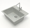 Мойка кухонная ZETT lab. T009Q010 светло-серая фото в интернет-магазине «Wasser-Haus.ru»