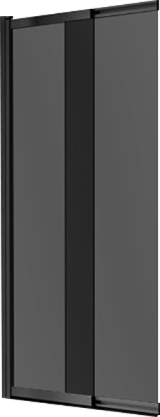 Шторка на ванну Vincea VSB-1E100CGB 100 см, профиль чёрный, стекло тонированное фото в интернет-магазине «Wasser-Haus.ru»