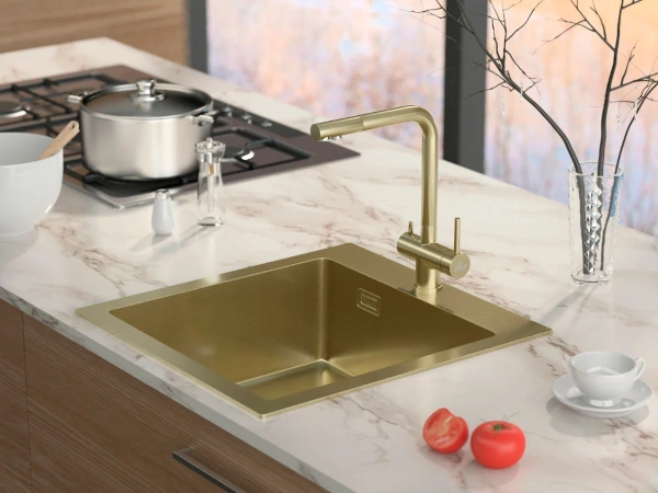 Смеситель для кухни Paulmark Skalen Sk213020-BG фото в интернет-магазине «Wasser-Haus.ru»