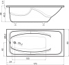 Ванна из искусственного камня Цвет и Стиль Каприз НТ+ 170x80 с ножками фото в интернет-магазине «Wasser-Haus.ru»