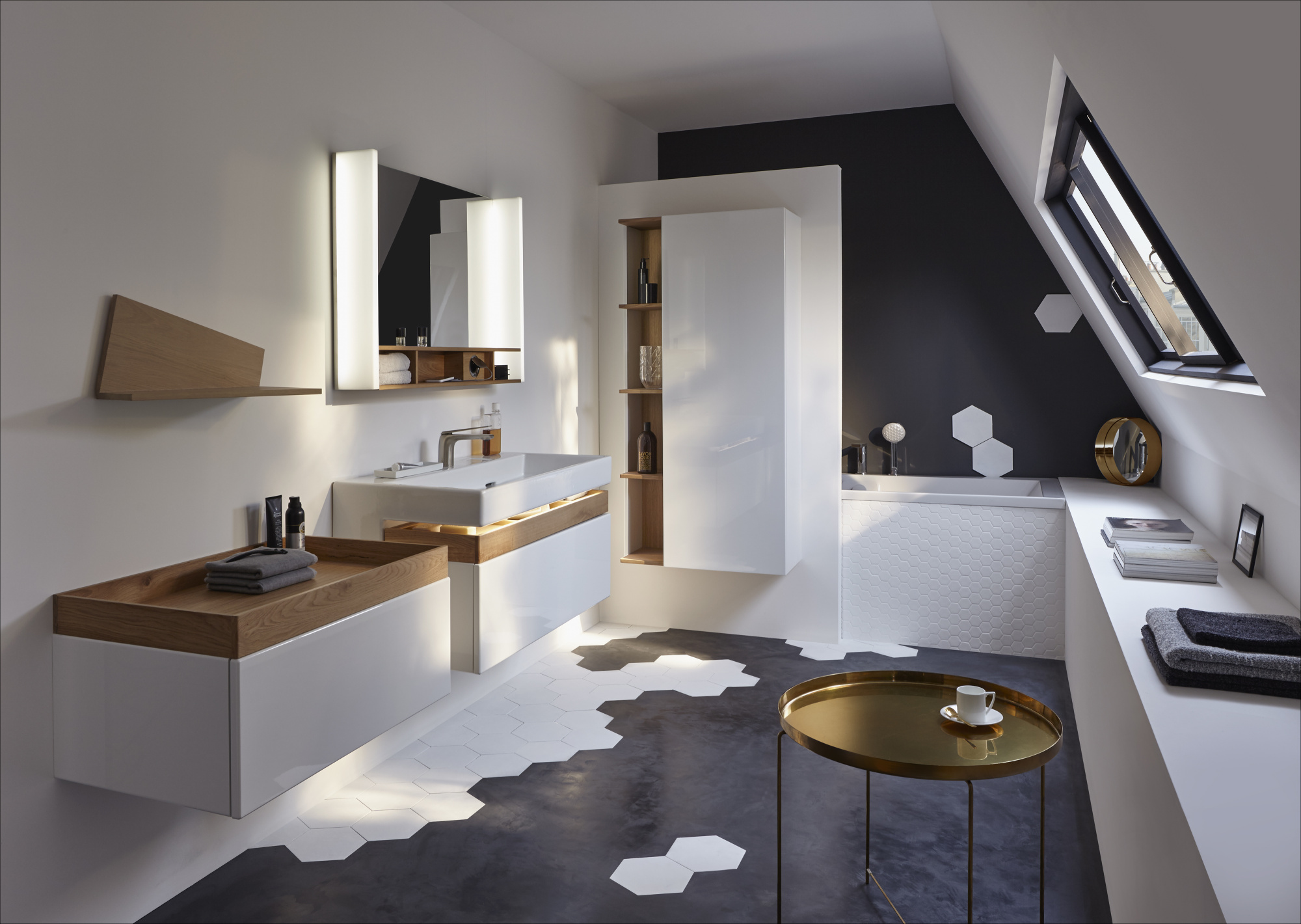 Мебель для ванной Jacob Delafon Terrace 100 белый лак фото в интернет-магазине «Wasser-Haus.ru»
