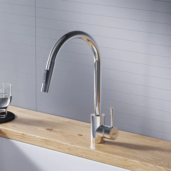 Смеситель для кухни Dorff Logic D3007500 хром фото в интернет-магазине «Wasser-Haus.ru»