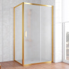 Душевой уголок Vegas Glass ZP+ZPV 100*70 09 10 профиль золото, стекло сатин фото в интернет-магазине «Wasser-Haus.ru»