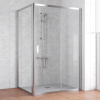 Душевой уголок Vegas Glass ZP+ZPV 140*80 08 01 профиль глянцевый хром, стекло прозрачное фото в интернет-магазине «Wasser-Haus.ru»