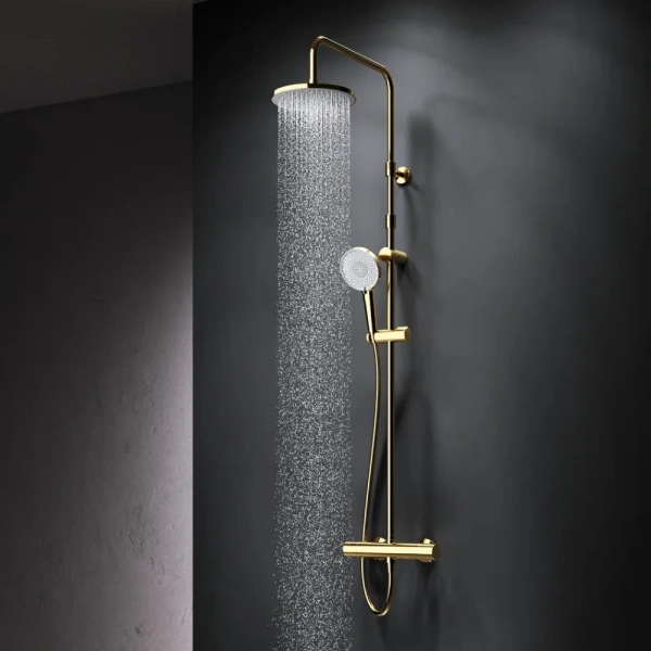 Душевая стойка AM.PM X-Joy F0785A499, золото фото в интернет-магазине «Wasser-Haus.ru»