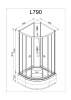 Душевая кабина AvaCan L 790 N без крыши фото в интернет-магазине «Wasser-Haus.ru»