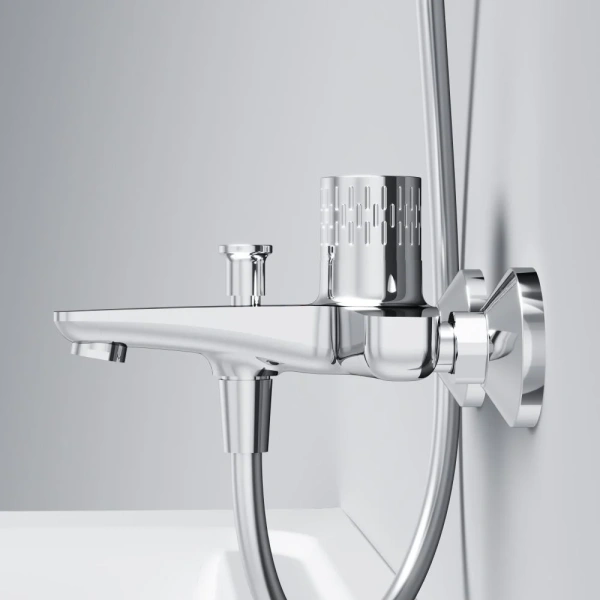 Смеситель для ванны с душем AM.PM Gem F90A10400, хром фото в интернет-магазине «Wasser-Haus.ru»