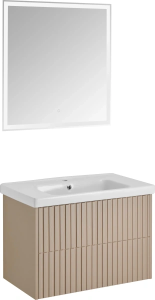Мебель для ванной ASB-Woodline Риола 80 капучино фото в интернет-магазине «Wasser-Haus.ru»