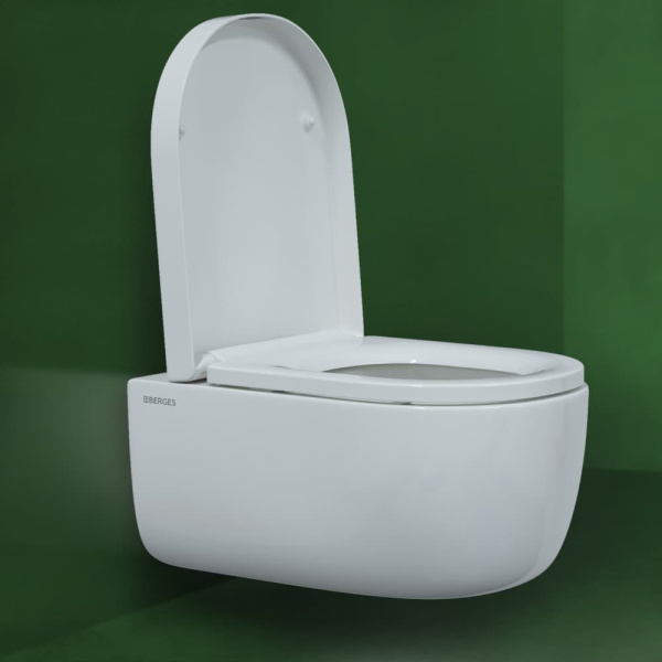 Унитаз подвесной Berges Wasserhaus Ego XL Rimless 082124 с микролифтом фото в интернет-магазине «Wasser-Haus.ru»