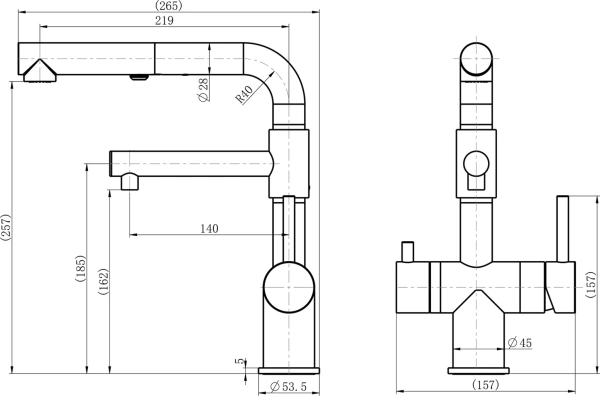 Смеситель для кухни Zorg Sanitary SZR-3216 хром фото в интернет-магазине «Wasser-Haus.ru»