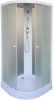 Душевая кабина Parly Effect EF1031 100х100, с низким поддоном, профиль белый, стекло матовое фото в интернет-магазине «Wasser-Haus.ru»