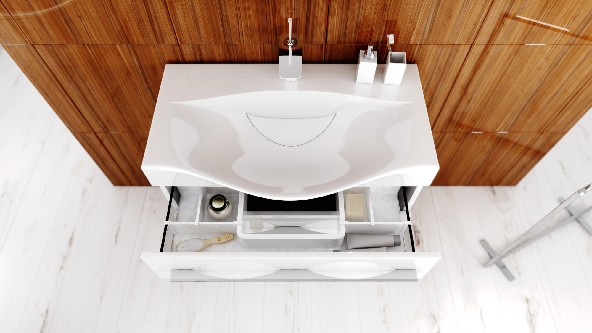 Мебель для ванной Aqwella 5 stars Milan 80 подвесная, с ящиками фото в интернет-магазине «Wasser-Haus.ru»