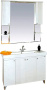 Мебель для ванной Misty Вирджиния Бабочка 105 белая фактурная фото в интернет-магазине «Wasser-Haus.ru»