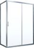 Душевой уголок Vegas Glass ZP+ZPV NOVO 120*100 07 01 профиль матовый хром, стекло прозрачное фото в интернет-магазине «Wasser-Haus.ru»