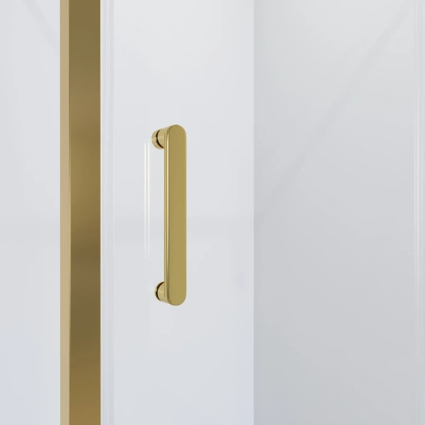 Душевая дверь в нишу Niagara Nova NG-43-12AG 120 см профиль золото, стекло прозрачное фото в интернет-магазине «Wasser-Haus.ru»