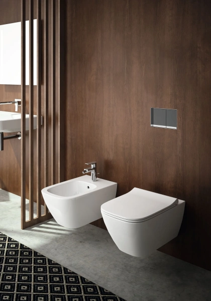 Унитаз подвесной Geberit Smyle Square 500.685.01.1 с микролифтом фото в интернет-магазине «Wasser-Haus.ru»