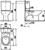 Унитаз-компакт Jika Zeta 2539.6 без крышки фото в интернет-магазине «Wasser-Haus.ru»