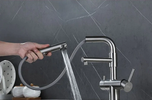 Смеситель для кухни Zorg Sanitary SZR-3216 хром фото в интернет-магазине «Wasser-Haus.ru»