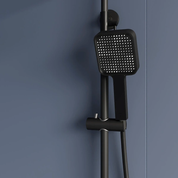 Душевая стойка RGW Shower Panels SP-35-B, черная фото в интернет-магазине «Wasser-Haus.ru»
