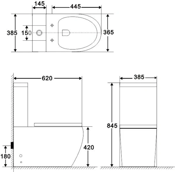 Унитаз-компакт BelBagno Amanda BB051CPR безободковый, крышка BB865SC с микролифтом, бачок BB051T фото в интернет-магазине «Wasser-Haus.ru»