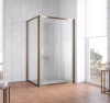 Душевой уголок Vegas Glass ZP+ZPV 120*90 05 02 профиль бронза, стекло шиншилла фото в интернет-магазине «Wasser-Haus.ru»