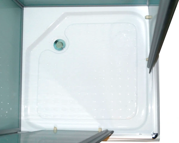 Душевая кабина Parly Frost FQ811 80x215, с поддоном, профиль сатин, стекло матовое фото в интернет-магазине «Wasser-Haus.ru»
