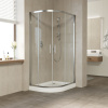 Душевой уголок Vegas Glass ZS-F 100*80 08 01 профиль глянцевый хром, стекло прозрачное фото в интернет-магазине «Wasser-Haus.ru»