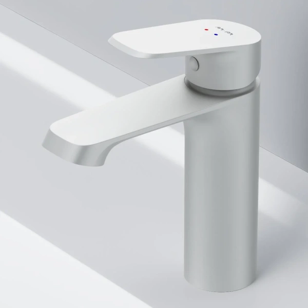 Смеситель для раковины AM.PM Func F8F02133, белый фото в интернет-магазине «Wasser-Haus.ru»