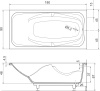 Ванна из искусственного камня Цвет и Стиль Прима 180x90 НТ+ фото в интернет-магазине «Wasser-Haus.ru»