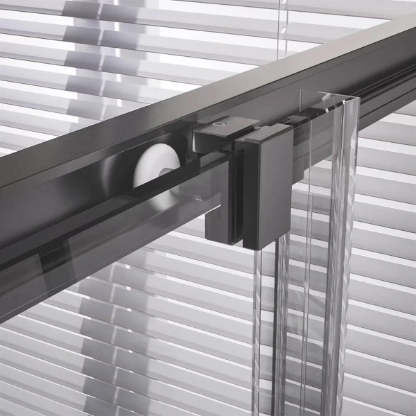 Душевой уголок Veconi Premium Trento PTC-20GR 110x90, профиль брашированный графит, стекло прозрачное фото в интернет-магазине «Wasser-Haus.ru»