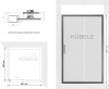 Душевой уголок Kubele DE019S-MAT-BLMT 100х100 см, профиль матовый черный фото в интернет-магазине «Wasser-Haus.ru»