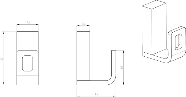 Крючок Boheme Q 10946-B Black фото в интернет-магазине «Wasser-Haus.ru»