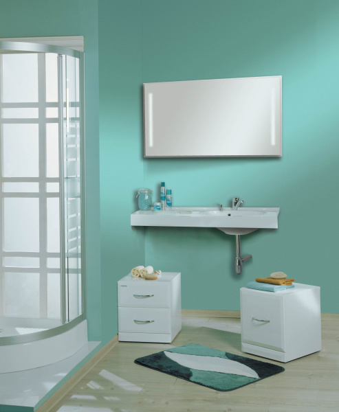 Мебель для ванной Акватон Отель 100 правая фото в интернет-магазине «Wasser-Haus.ru»