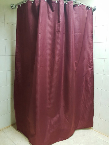 Штора для ванной Bath Plus SKTL-04 бордо фото в интернет-магазине «Wasser-Haus.ru»