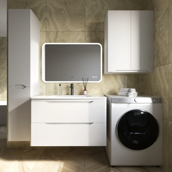Шкаф Style Line Марелла 60 антискрейтч белый матовый фото в интернет-магазине «Wasser-Haus.ru»